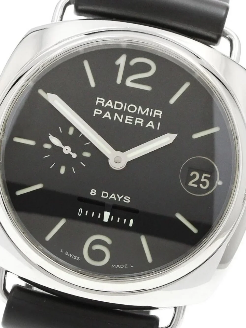 PANERAI Radiomir 8 Days PAM00268 Date black Dial Hand Winding Men's Watch_966367
